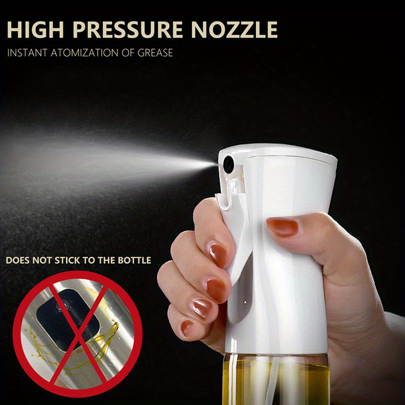 1 7.44 oz / 10.82 oz Olive Oil Spray Bottle Kitchen High Pressure Spray Bottle Leak-proof BBQ Air Fryer Injector Camping Cookware Tool